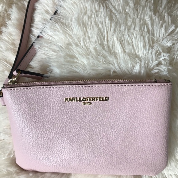 Karl Lagerfeld Pink wristlet purse - Picture 1 of 4
